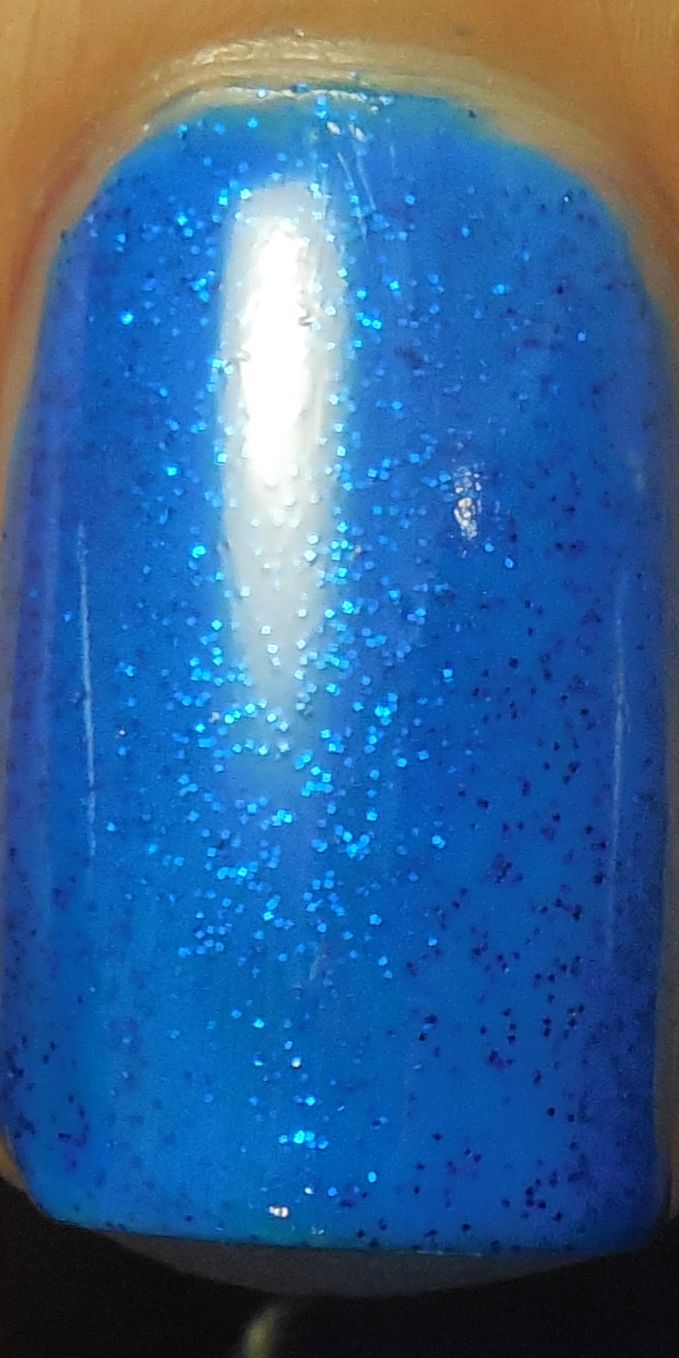 prettytoughnails China Glaze Blue Sparrow Neon Over Wet n' Wild Listening To The Reed