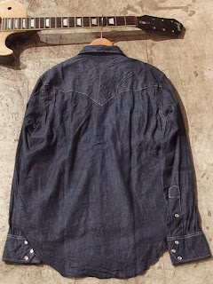 engineered garments western shirt blue chambray indigo denim shirting