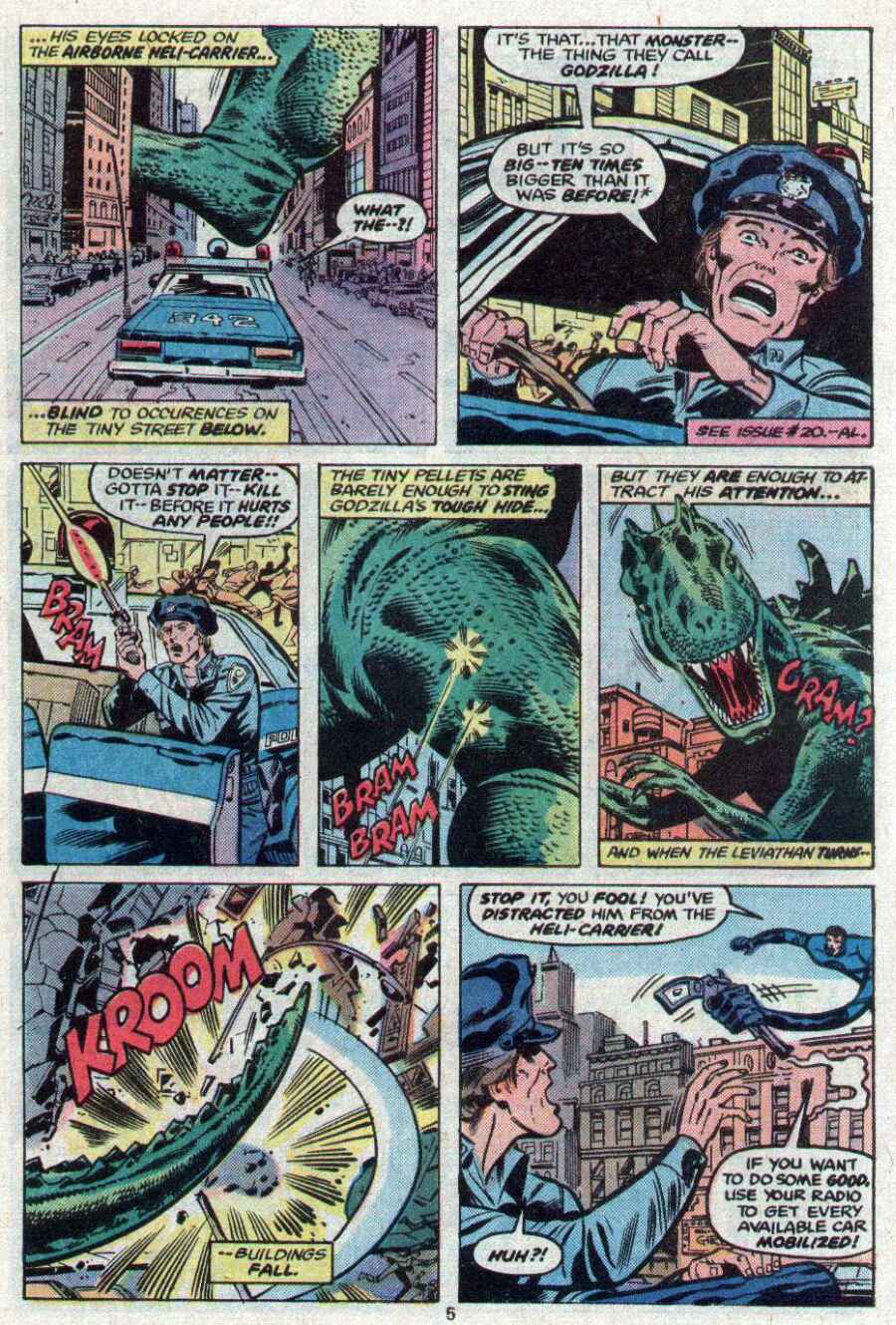 Read online Godzilla (1977) comic -  Issue #23 - 5