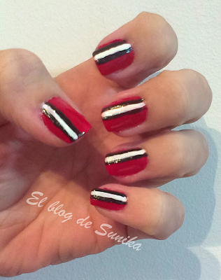 manicura rayas