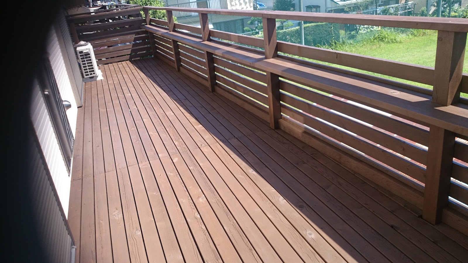 ファインペイント施工例 藤沢市ウッドデッキ塗装