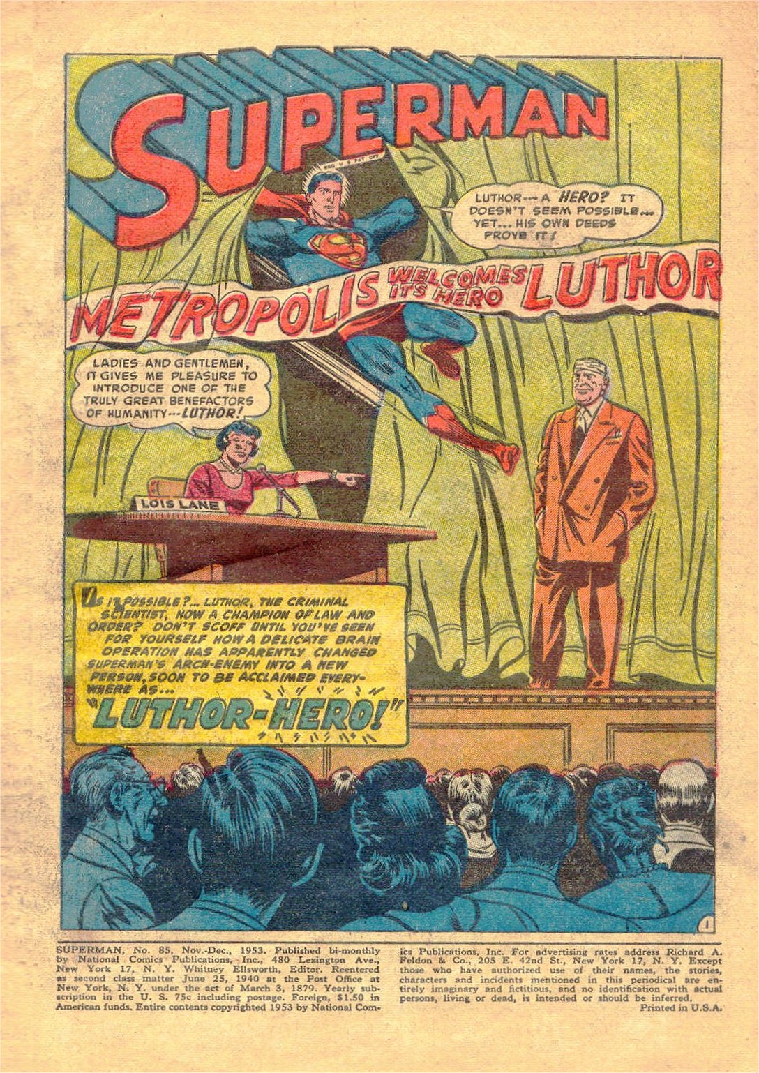Read online Superman (1939) comic -  Issue #85 - 2