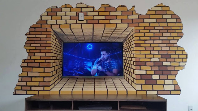 Aplikasikan Lukisan 3D Pengganti Rak TV, Dijamin Ruangan Lapang Aplikasikan Lukisan 3D Pengganti Rak TV, Dijamin Ruangan Lapang