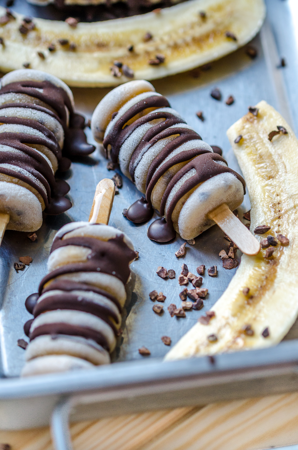 Sarahs Krisenherd: gesunde Bananen Schoko Eis Pops