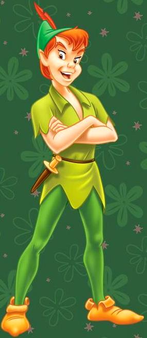 Peter Pan Peter Pan parado de cuerpo entero