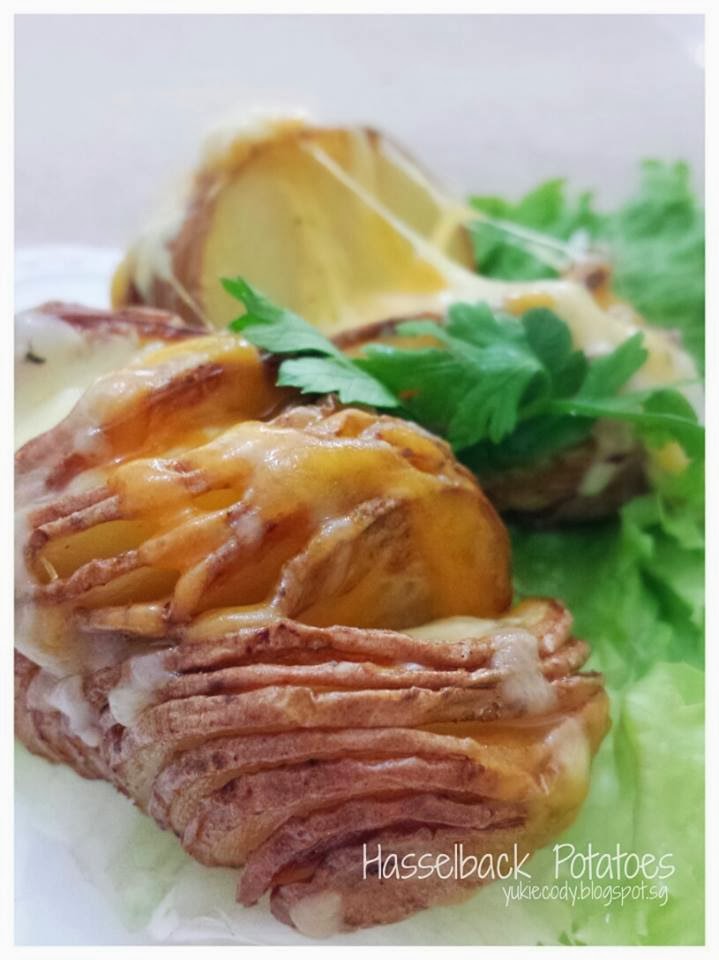 ♥♥♥ YukieCody ♥♥♥ Airfried Hasselback Potatoes
