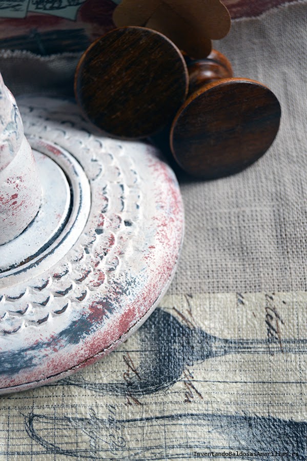  Base del espejo de madera