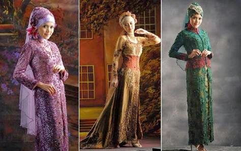 Koleksi model baju kebaya muslim untuk pernikahan dan wisuda