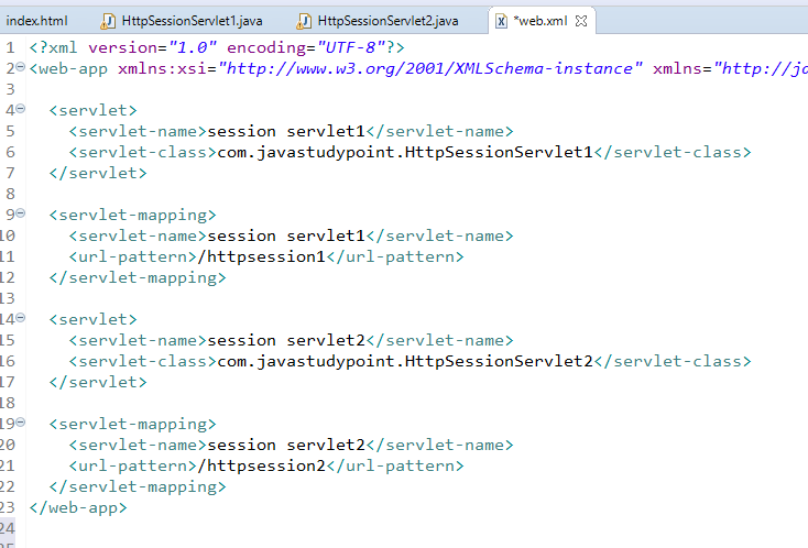 Session Management in Servlet Using HttpSession - Javastudypoint