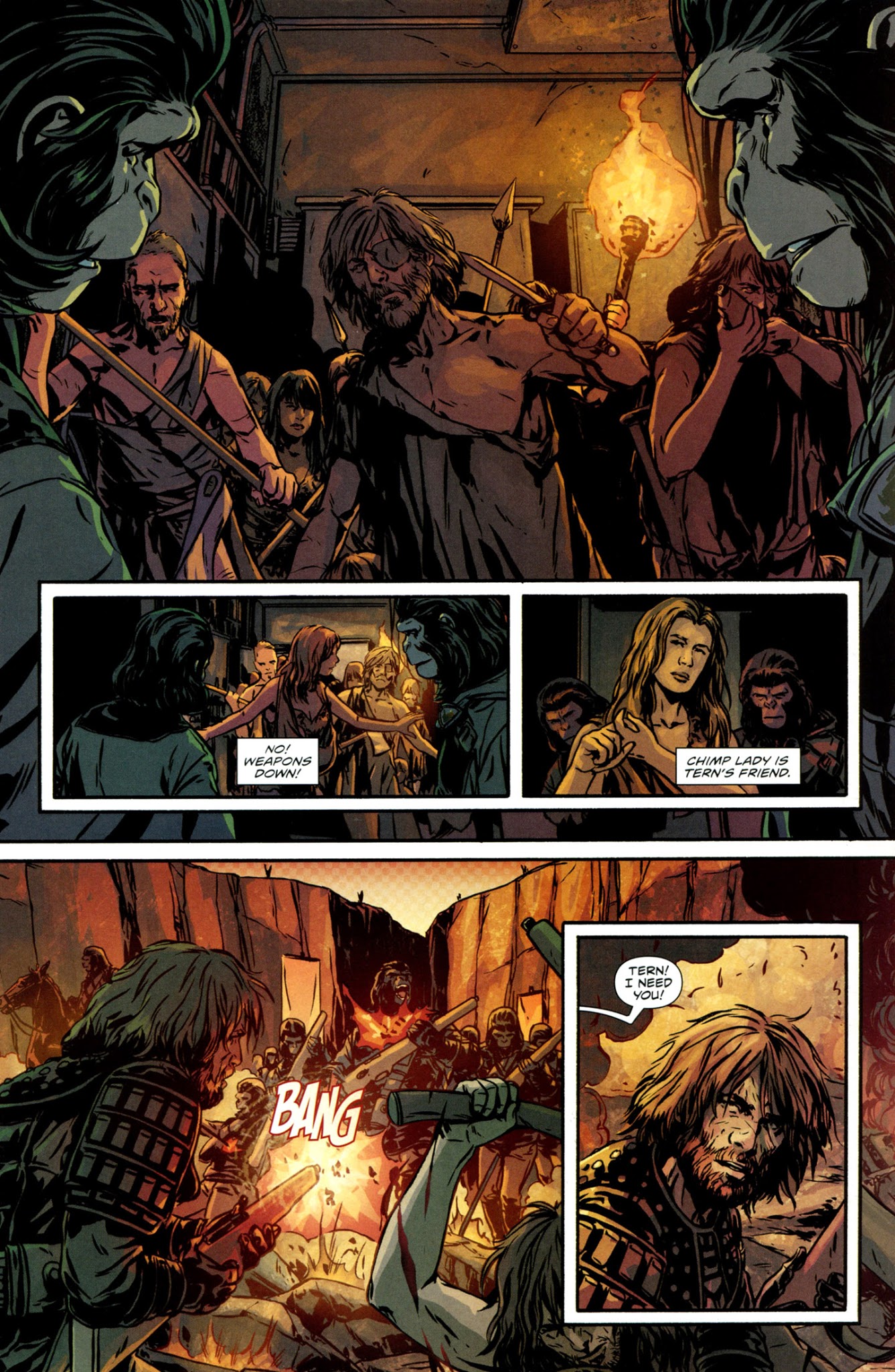 Read online Exile on the Planet of the Apes comic -  Issue #4 - 5