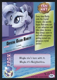 My Little Pony Crystal Clear Rarity Series 4 Trading Card