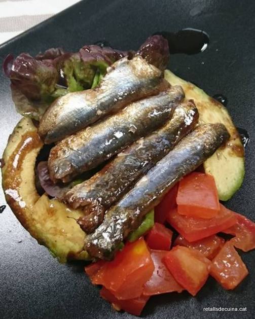 Amanida de sardines marinades Retalls de Cuina