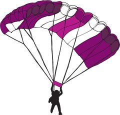 skydive illustration