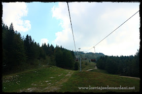 Vistas desde el telesilla de Velika Planina