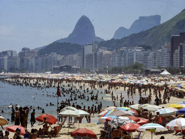 Praia de Copacabana, no Rio de Janeiro. Foto: Reprodução