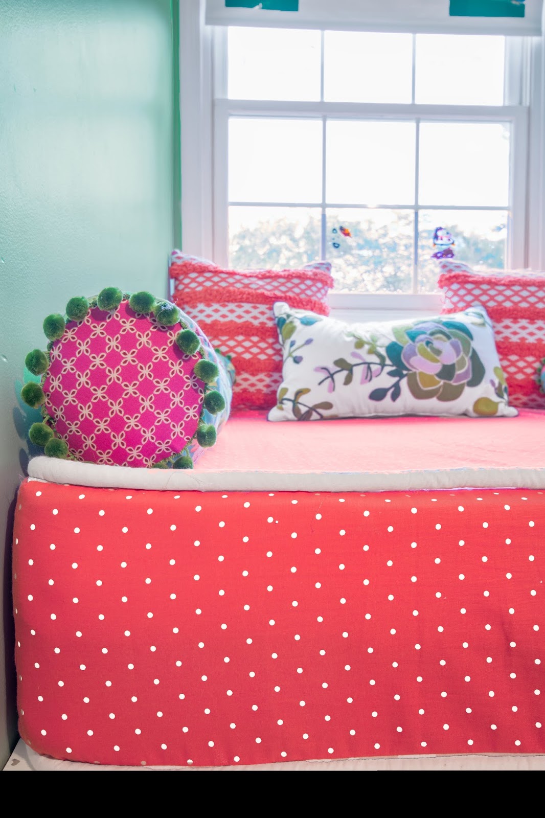daybed with mattress included on Window Alcove To Daybed Makeover Grosgrain