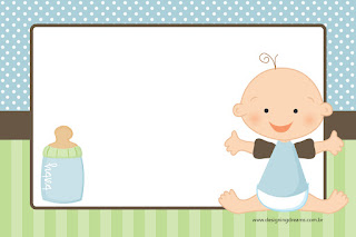 Bebé Niño: Mini Kit para Imprimir Gratis. Para hacer Invitaciones, Tarjetas, Marccos de Fotos o Etiquetas de Bebé Niño.