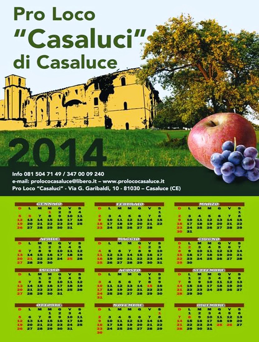 Calendario Pro Loco 2014