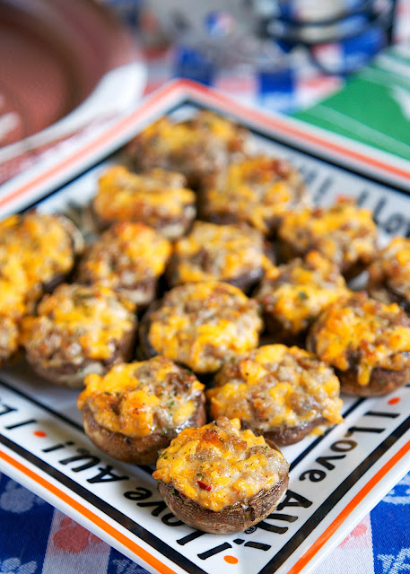 Sausage and Cheese Stuffed Mushrooms | 15 Stuffed Mushroom Recipes