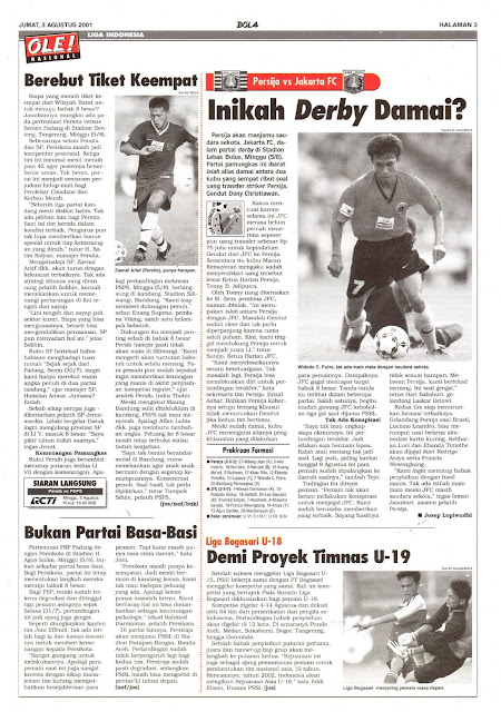 LIGA INDONESIA 2001 PERSIJA VS JAKARTA FC