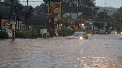 Flooding on Koh Samui