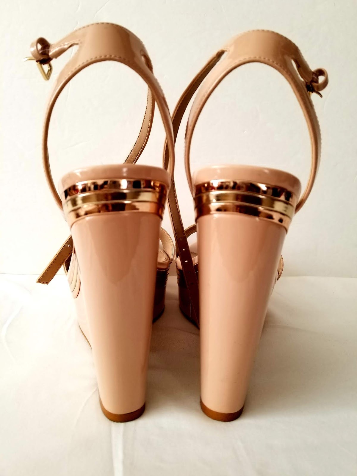 aldo rose gold platform sandals