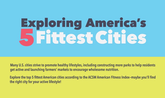 Image: Exploring America's 5 Fittest Cities #infographic