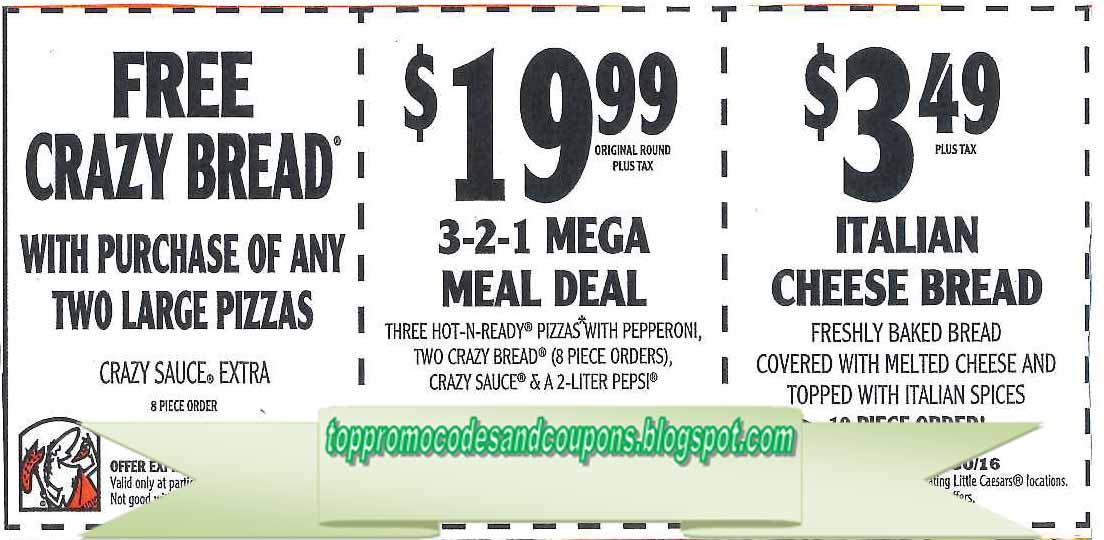 Free Promo Codes and Coupons 2020 Little Caesars Coupons