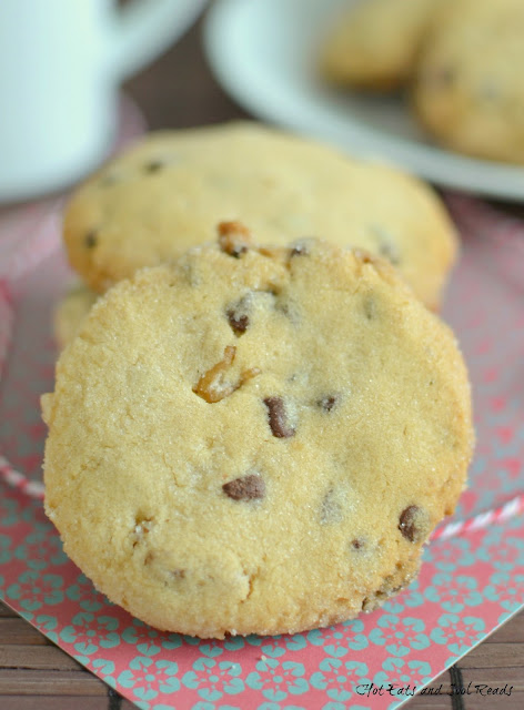 A delicious and buttery cookie that's great for cookie exchanges, holidays or even an after school snack! Brown Sugar Chocolate Chip Walnut Shortbread Cookies Recipe Plus 5 Best Holiday Chocolate Recipes from Hot Eats and Cool Reads