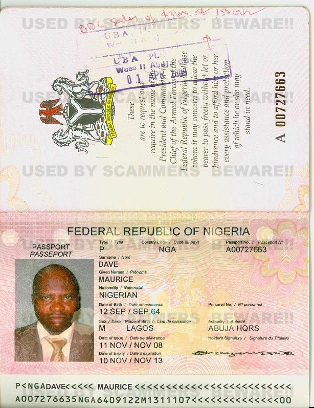 Паспорт нигерия Паспорт нигерия
