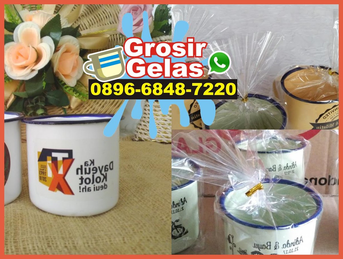 Enamel Glass Mug 089668487220 (whatsApp)