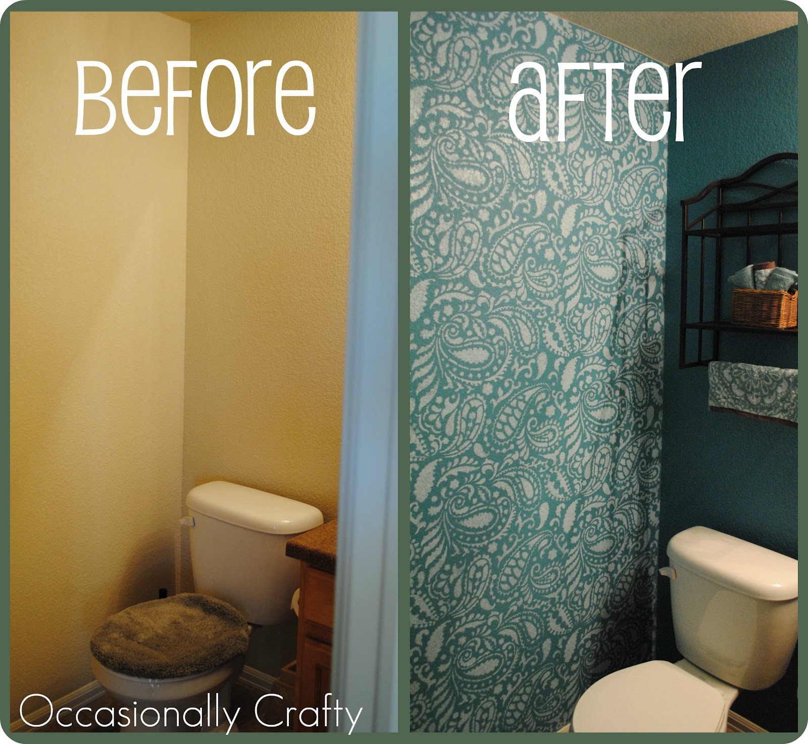Stenciled Bathroom- Cutting Edge Stencil Giveaway and Review ...