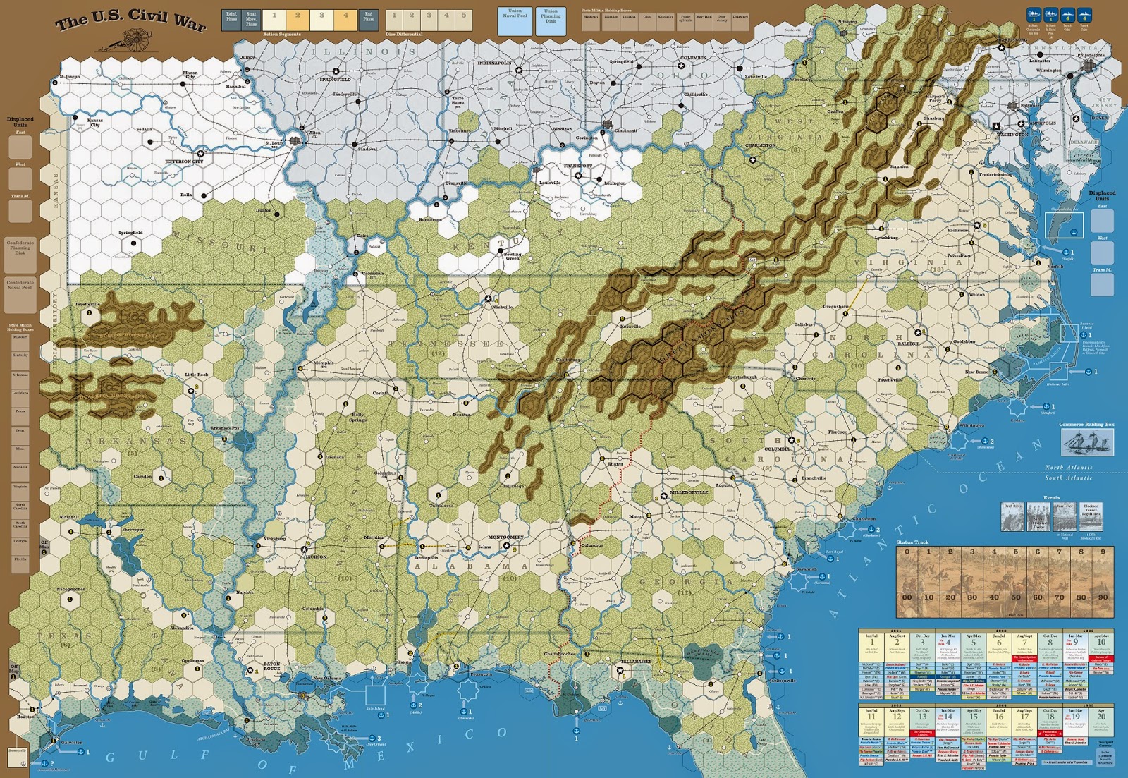 US Civil War Map 10j 