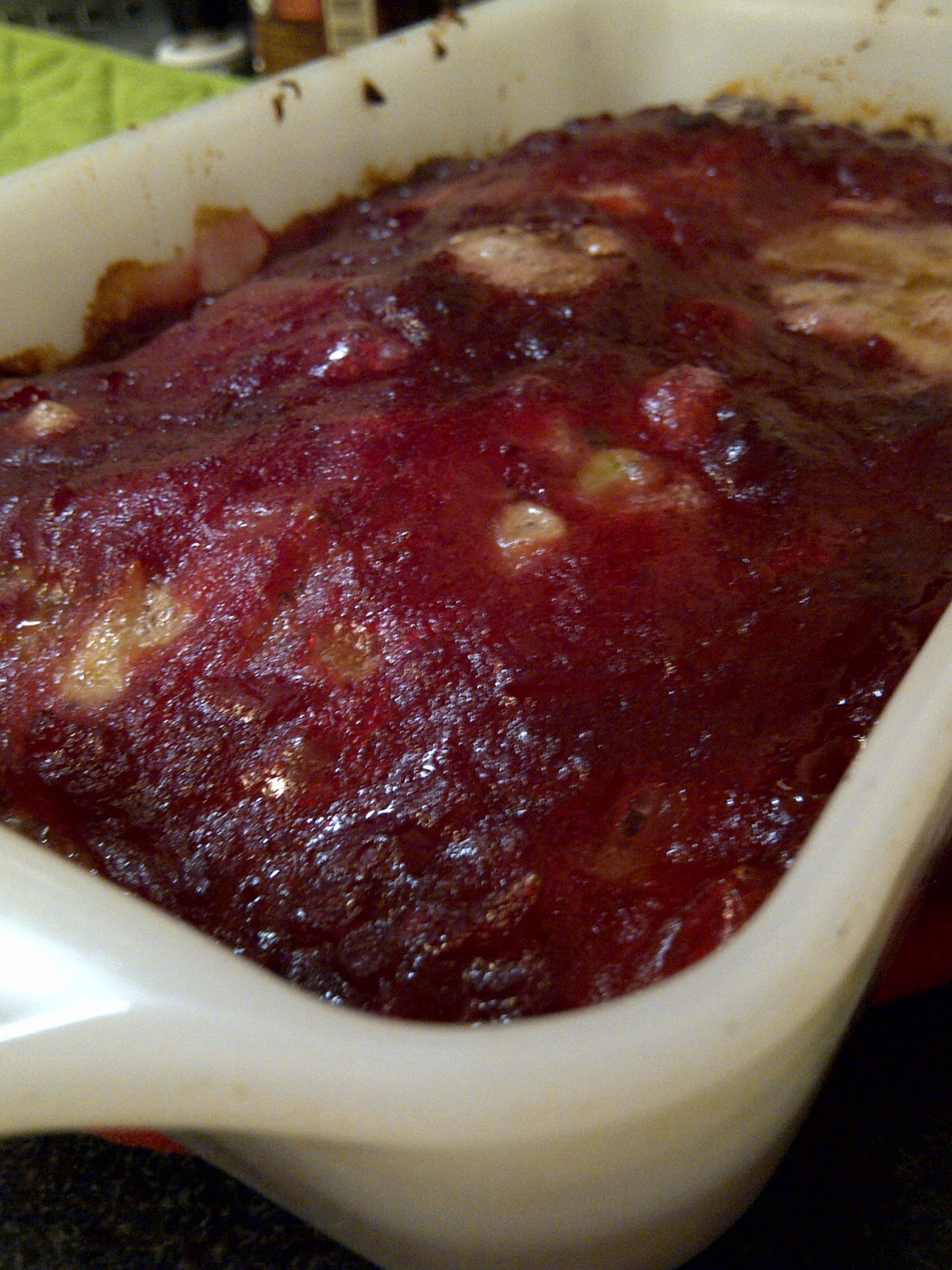 USASillyYaks Chicken Meatloaf with Cranberry Sauce