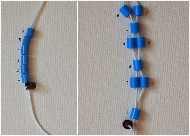 how to string a fish perler bead bracelet