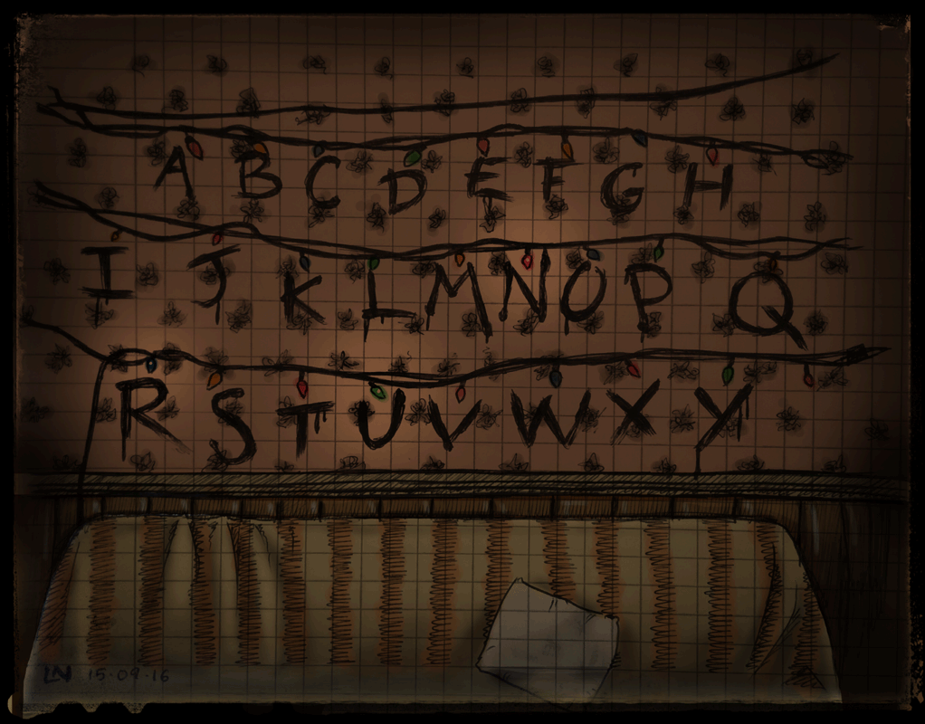Strange thing перевод. ОСД стена с алфавитом. Очень странные дела алфавит на стене. Stranger things гирлянда.