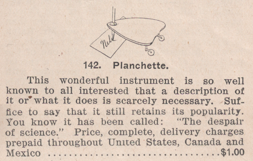 Mysterious Planchette: Gambols with the Ghosts