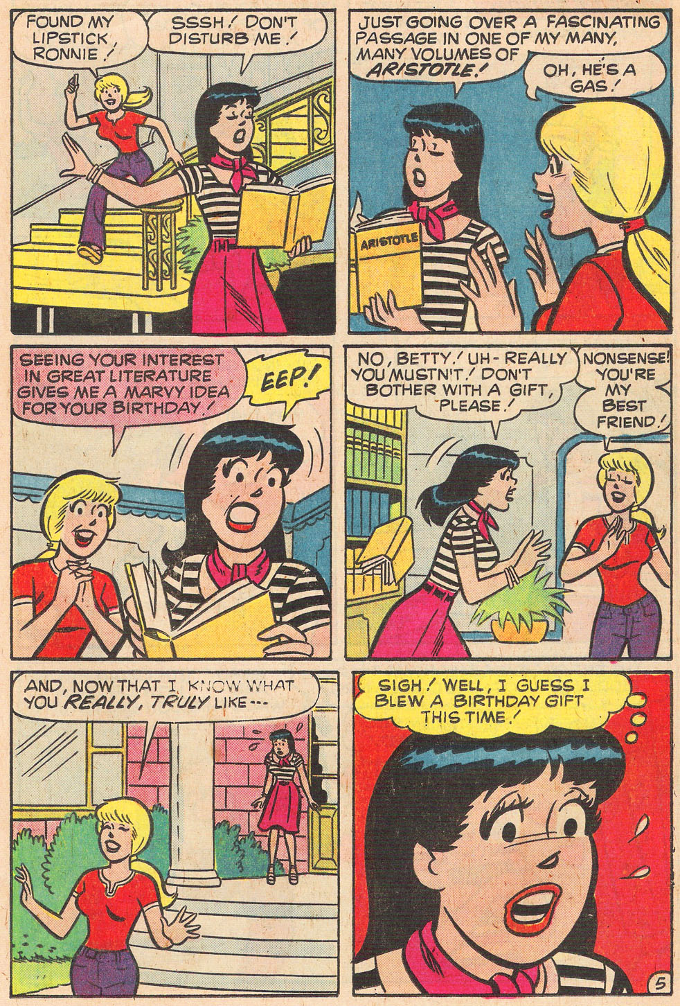 Read online Archie's Girls Betty and Veronica comic -  Issue #252 - 17
