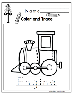 Train Printable ~ Preschool Printables