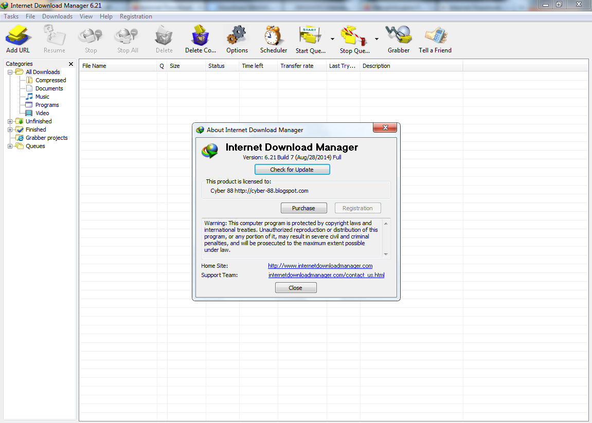 Internet Download Manager 6.21 Build 7 Full Version + Patch