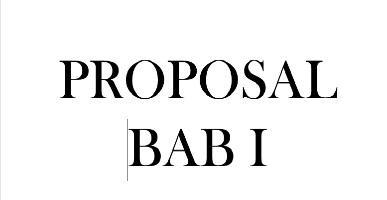 Blog Nya Para Terdidik Isi Contoh Dan Penjelasan Proposal