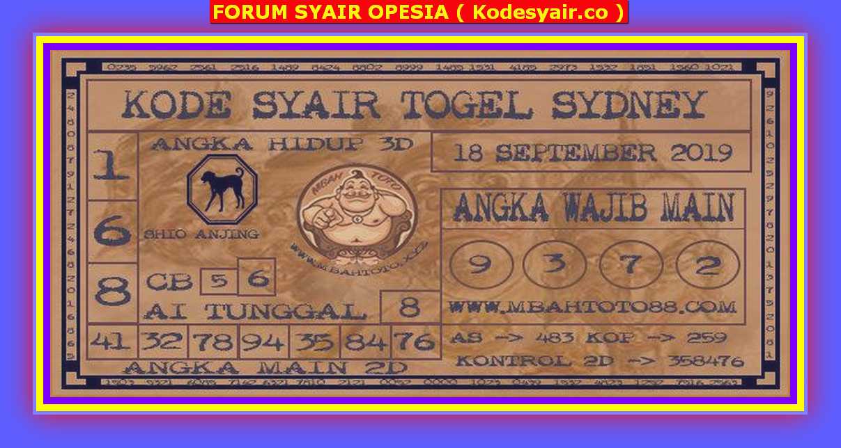 KODE SYAIR SDY