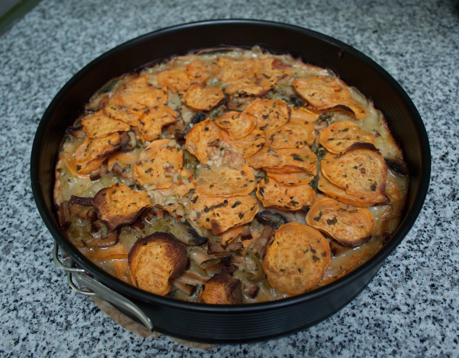 KoBuCha: Süßkartoffel-Pilz-Quiche ~ my vegan Luxembourg