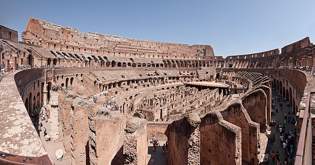 Panorama of the Colosseum, Rome, Italy