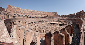 Panorama of the Colosseum, Rome, Italy