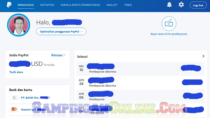 cek transaksi saldo paypal cek transaksi saldo paypal