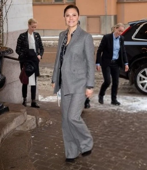 Crown Princess Victoria wore ERDEM X H&M Wool Pantsuit