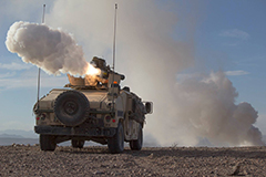 BGM-71 TOW Missile Launching From Humvee Mount