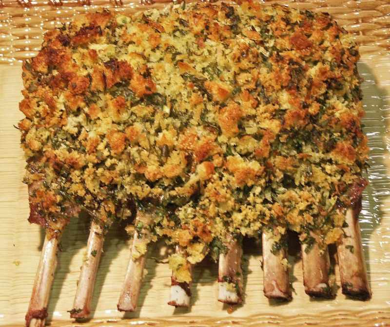 Moveable Feasts Ina S Rack Of Lamb Persillade Good Olive Oil 1 2 Teaspoons Kosher Salt Teaspoon Freshly Ground Black Pepper Cups Loosely Packed Fresh Parsley Leaves