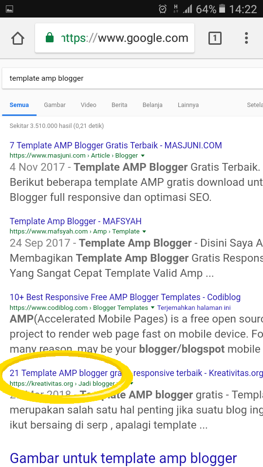 Contoh tulisan seo